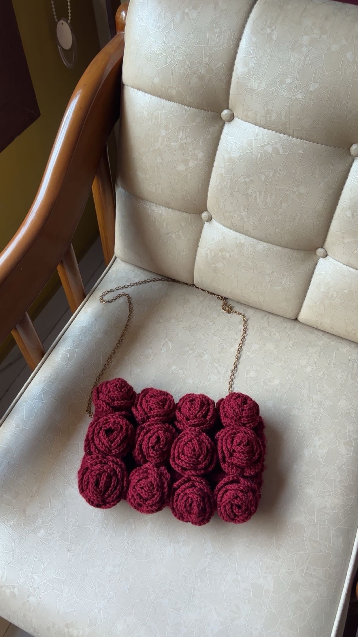 Crochet Rose Bag