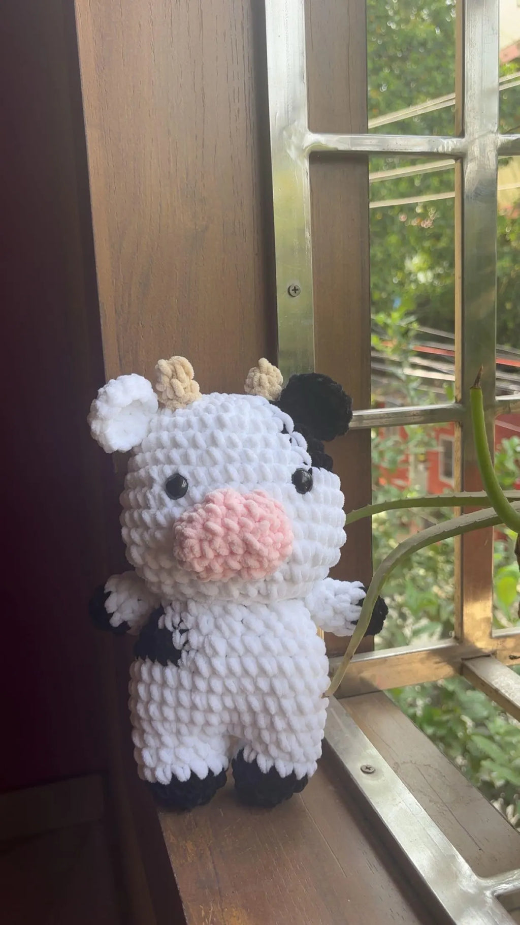 Crochet Cow Plushie | Handmade Amigurumi Toy | Soft Stuffed Animal Gift