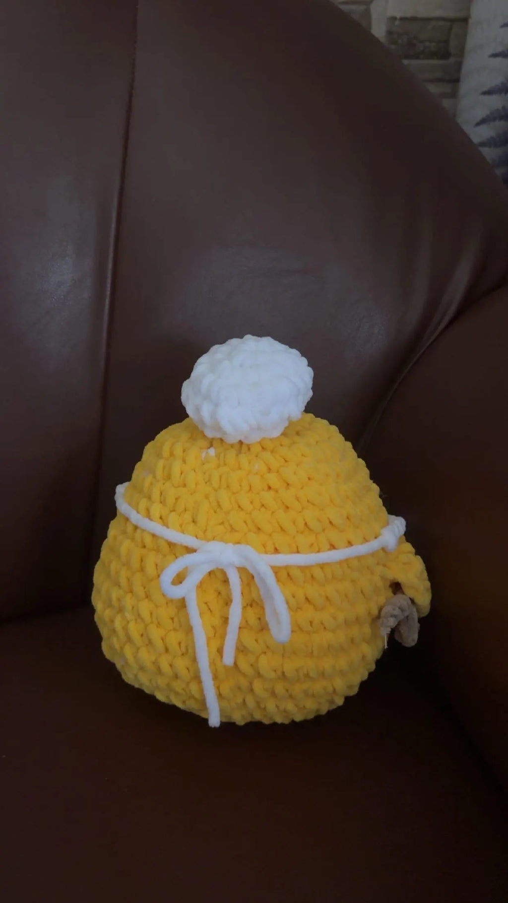 Crochet Chef Chick Plushie: Handmade Amigurumi Stuffed Animal