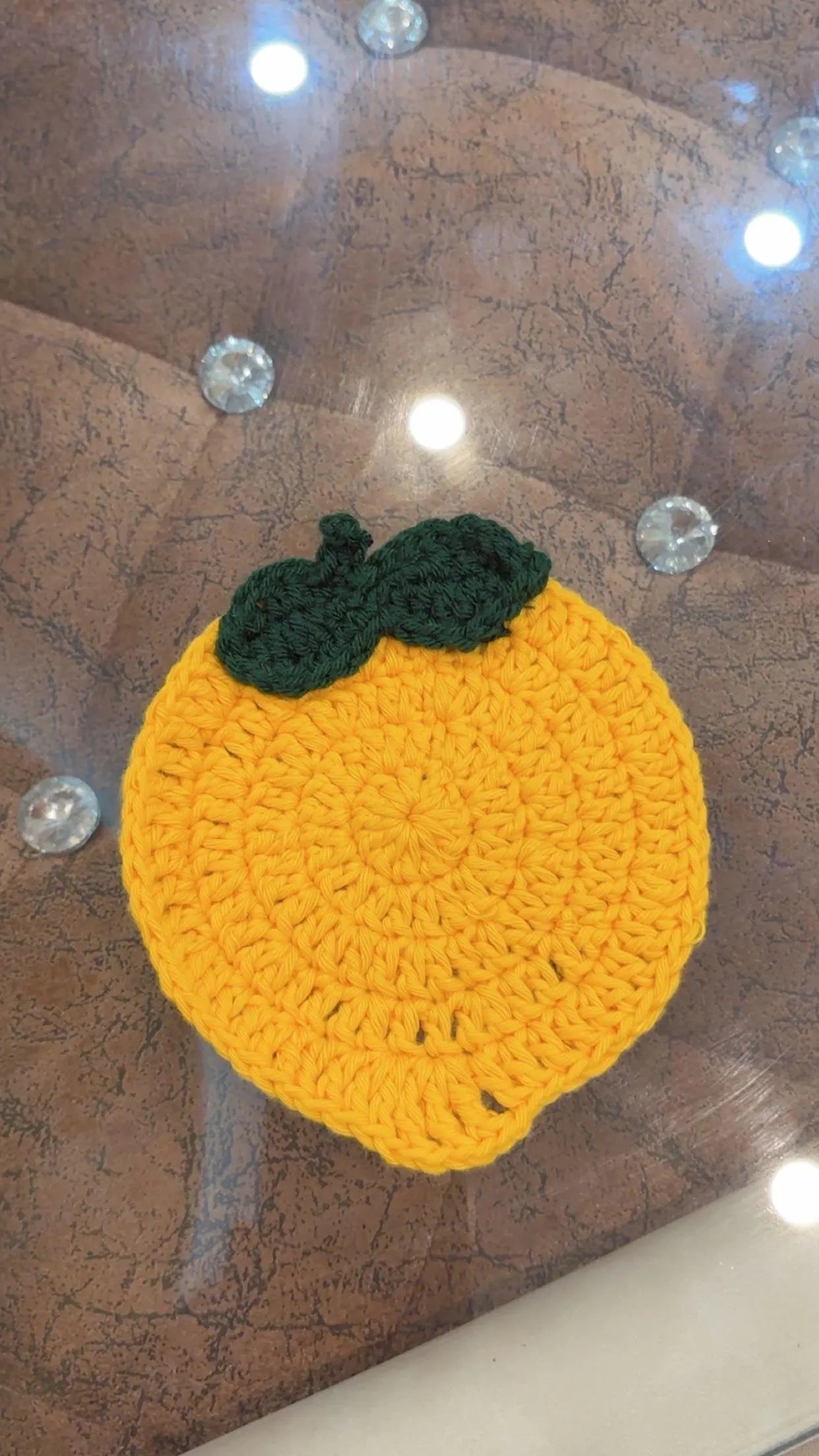 Handmade Crochet Fruit Coasters – Strawberry, Watermelon & Lemon Set