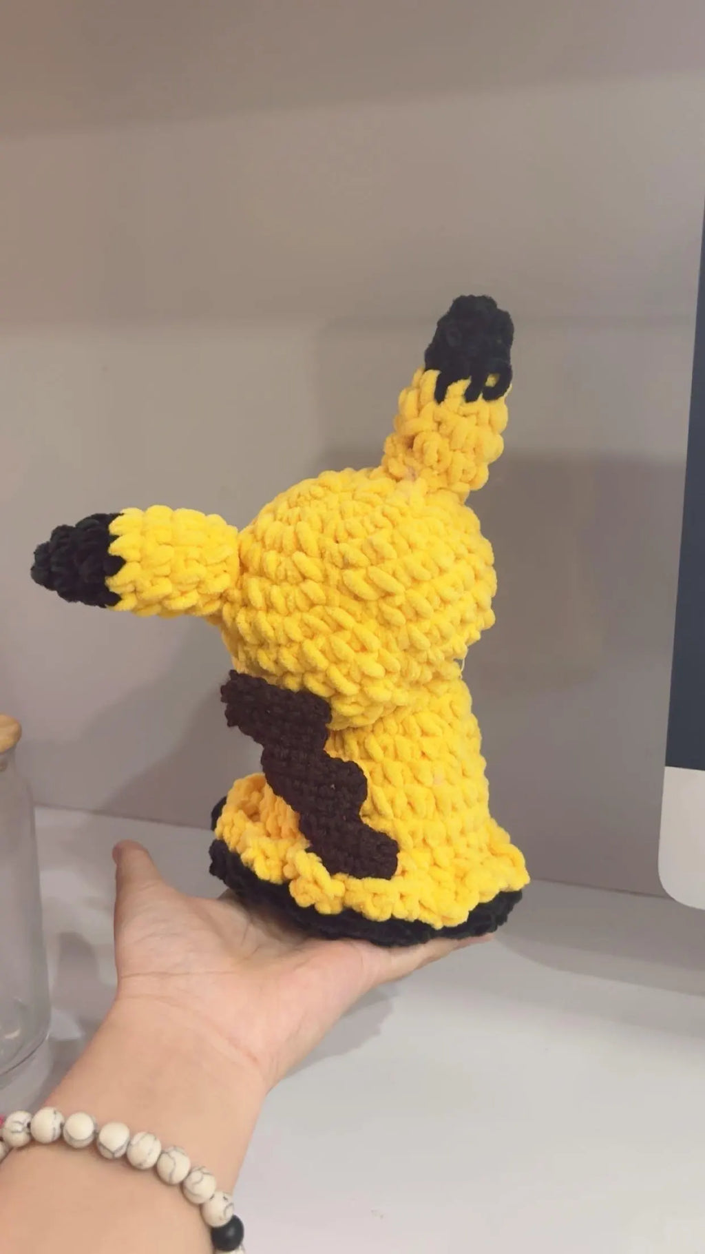 Handmade Crochet Mimikyu Plush – Spooky Cute Halloween Pokemon Inspired Amigurumi Toy