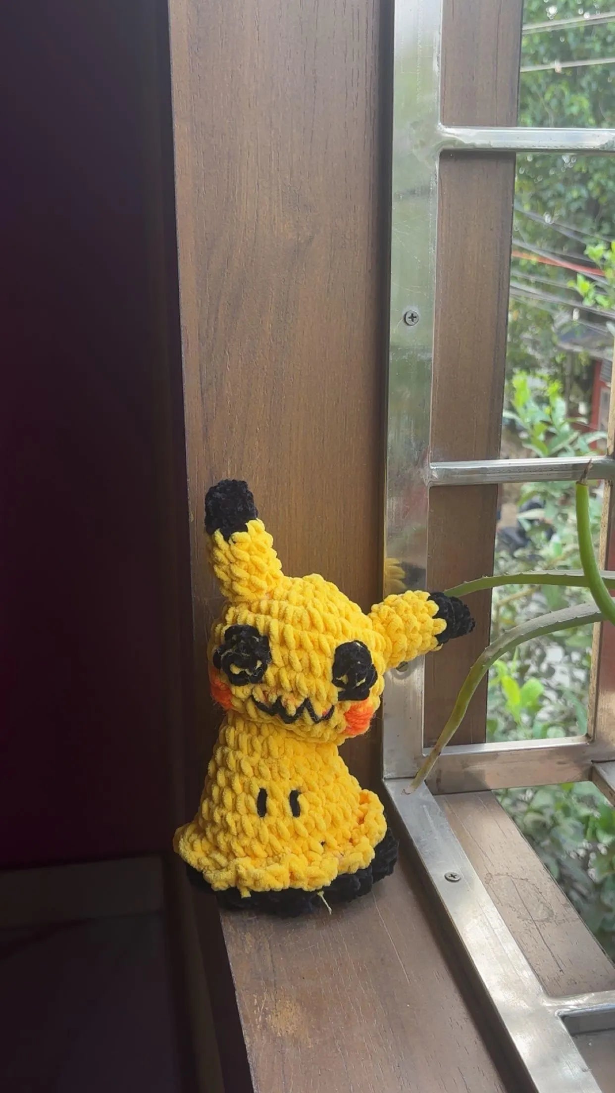 Handmade Crochet Mimikyu Plush – Spooky Cute Halloween Pokemon Inspired Amigurumi Toy